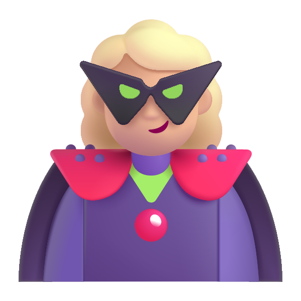 Woman Supervillain Color Medium Light