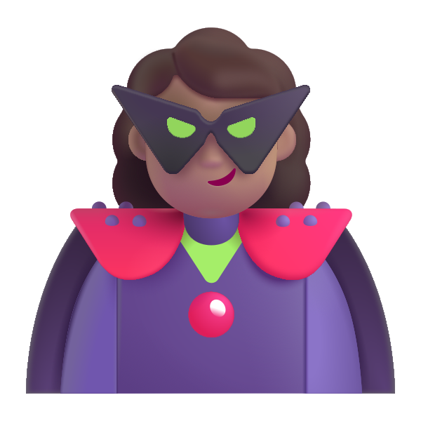Woman Supervillain Color Medium Vector
