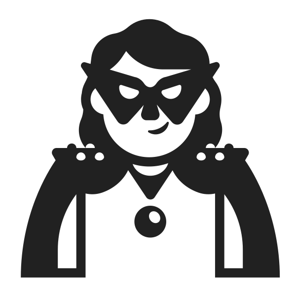 Woman Supervillain High Contrast Default
