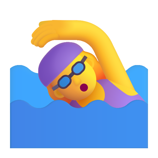 Woman Swimming Color Default