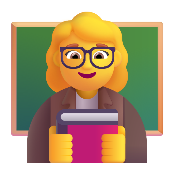 Woman Teacher Color Default Vector