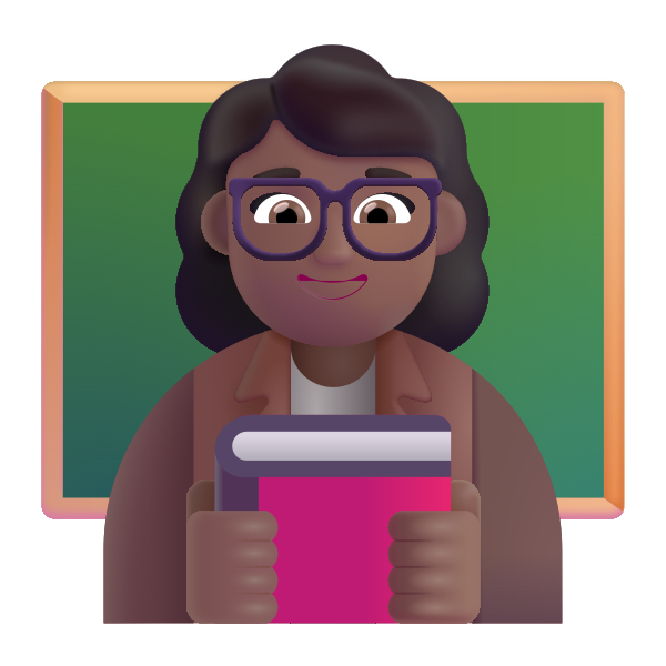 Woman Teacher Color Medium Dark
