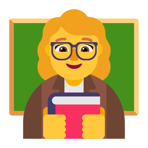 Woman Teacher Flat Default Vector