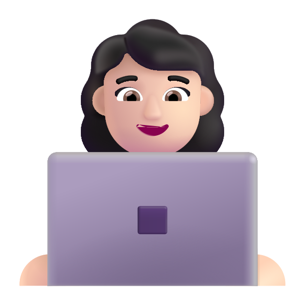 Woman Technologist Color Light Vector