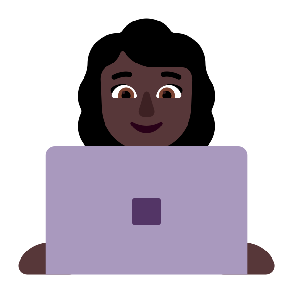 Woman Technologist Flat Dark