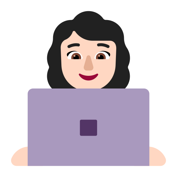 Woman Technologist Flat Light Vector