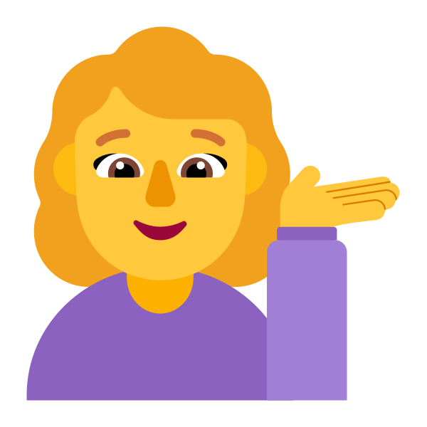 Woman Tipping Hand Flat Default Vector