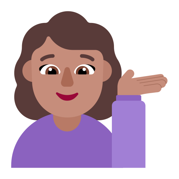 Woman Tipping Hand Flat Medium Vector