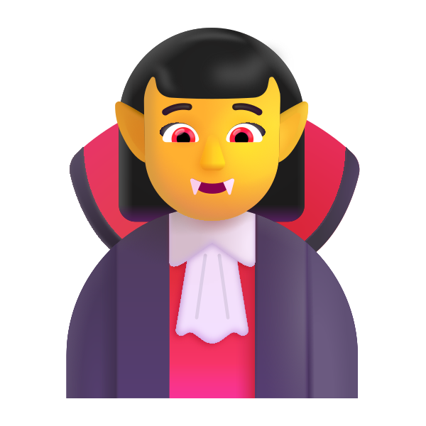 Woman Vampire Color Default Vector