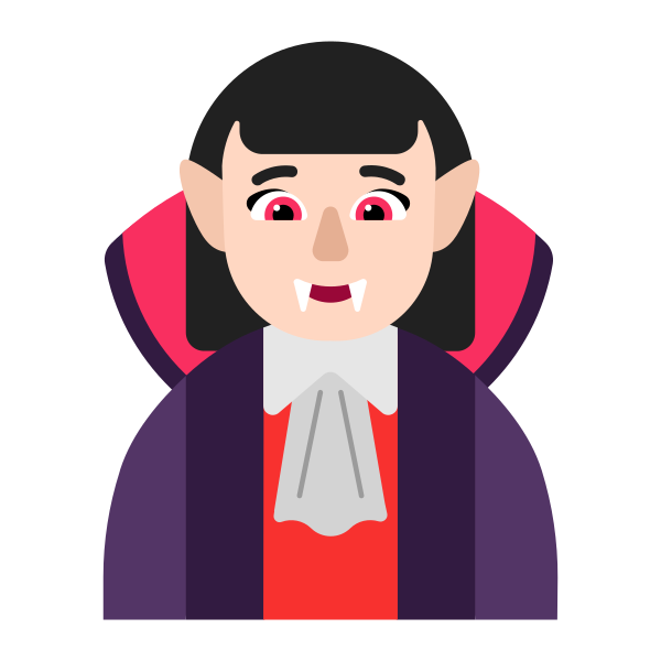 Woman Vampire Flat Light