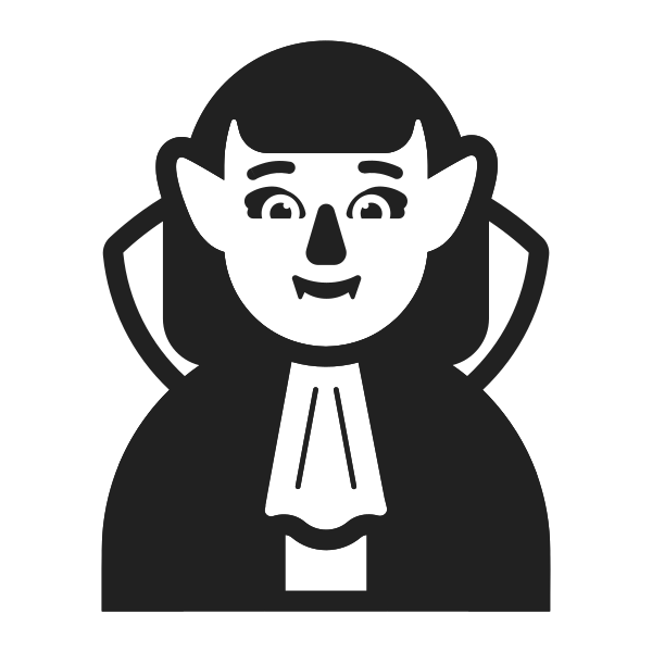 Woman Vampire High Contrast Default