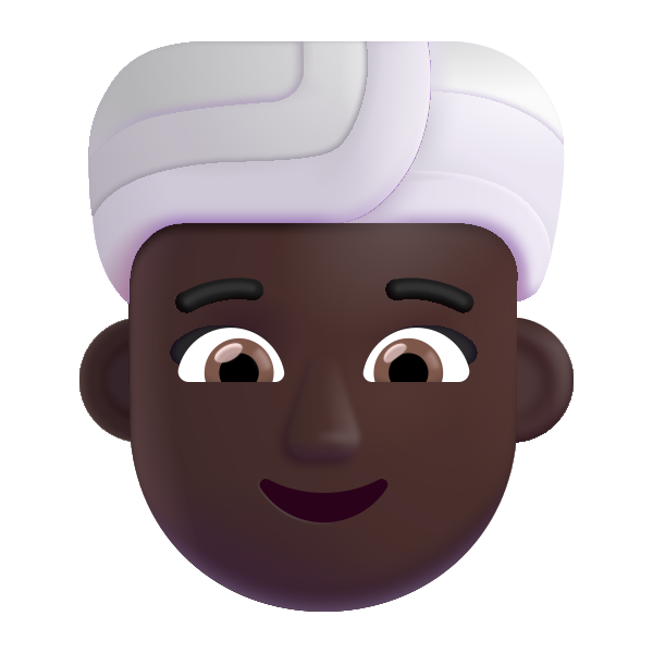 Woman Wearing Turban Color Dark