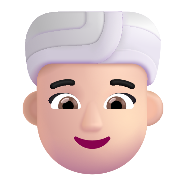 Woman Wearing Turban Color Light Vector