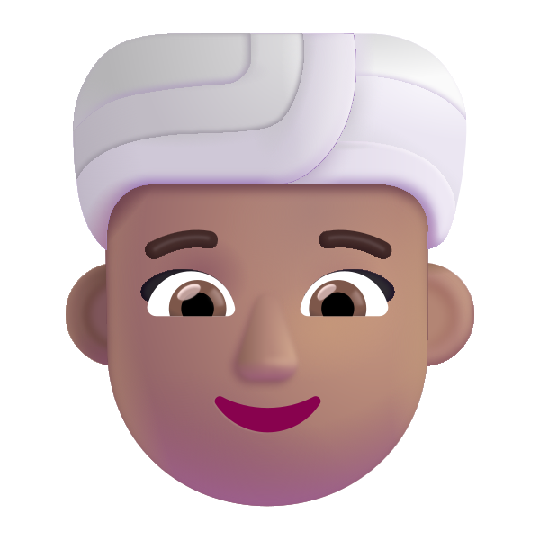 Woman Wearing Turban Color Medium Vector