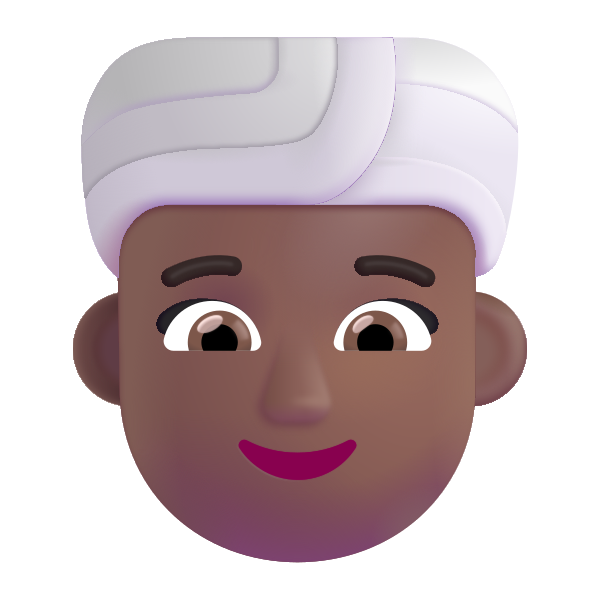 Woman Wearing Turban Color Medium Dark