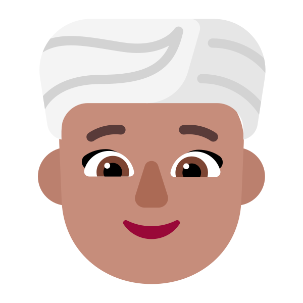 Woman Wearing Turban Flat Medium