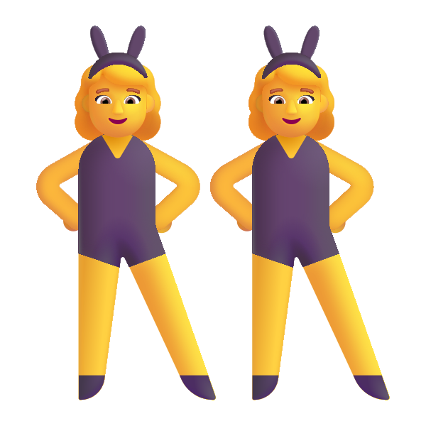 Woman With Bunny Ears Color Vector