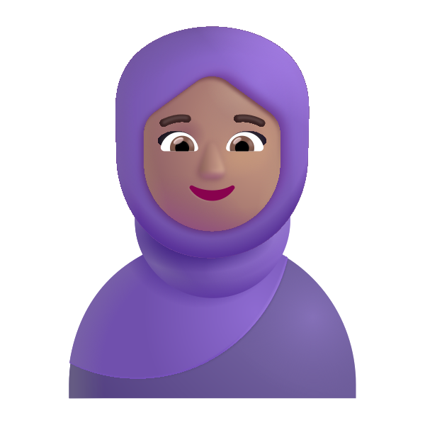 Woman With Headscarf Color Medium Vector