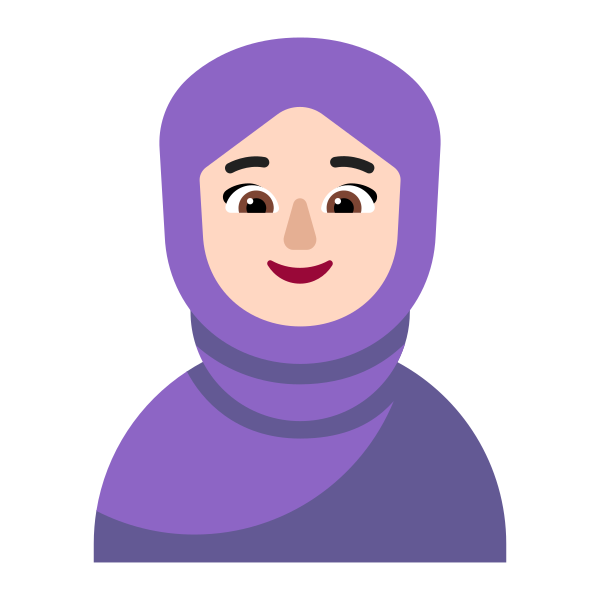 Woman With Headscarf Flat Light