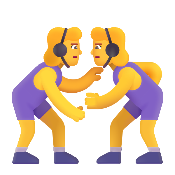 Woman Wrestling Color