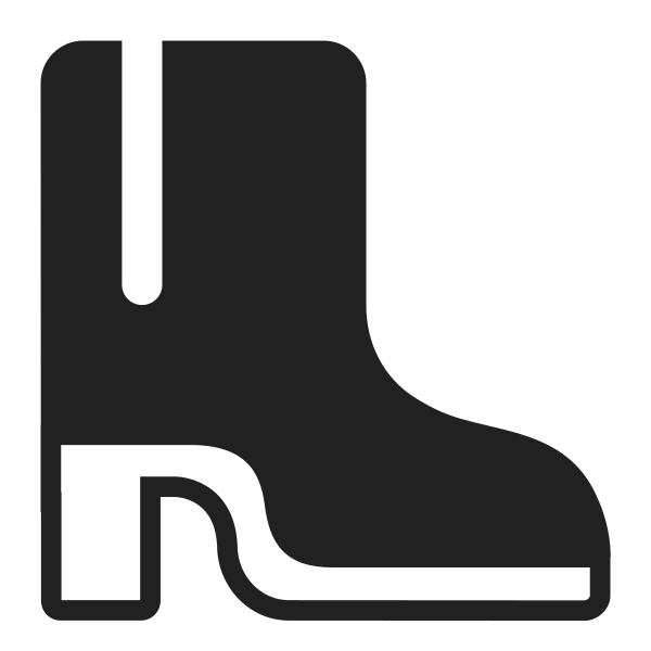 Womans Boot High Contrast