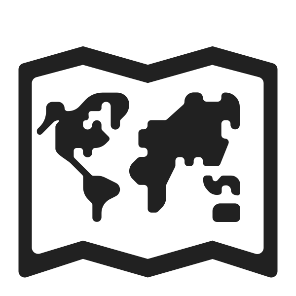 World Map High Contrast Vector