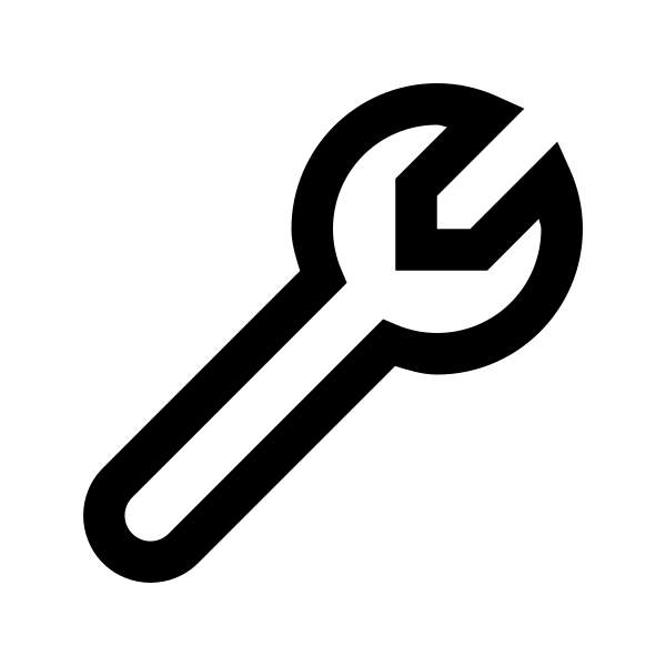 Wrench Solid Vector