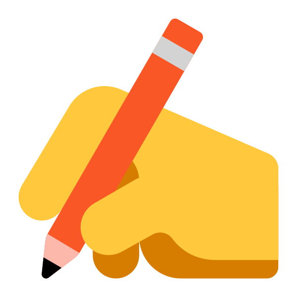 Writing Hand Flat Default