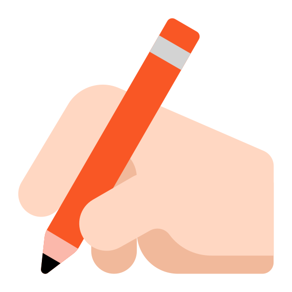 Writing Hand Flat Light