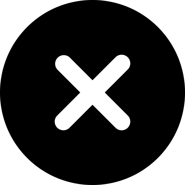 X Circle Fill 16