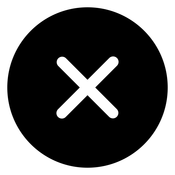 X Circle Fill 24