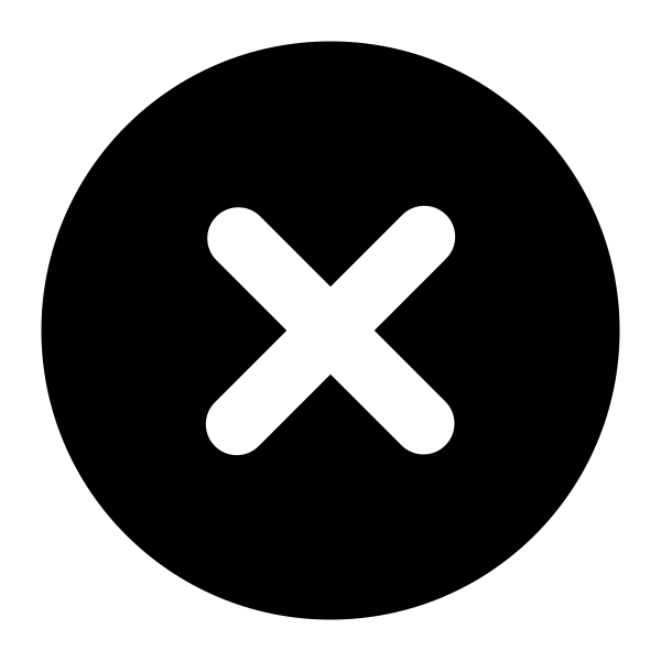 X Circle Vector