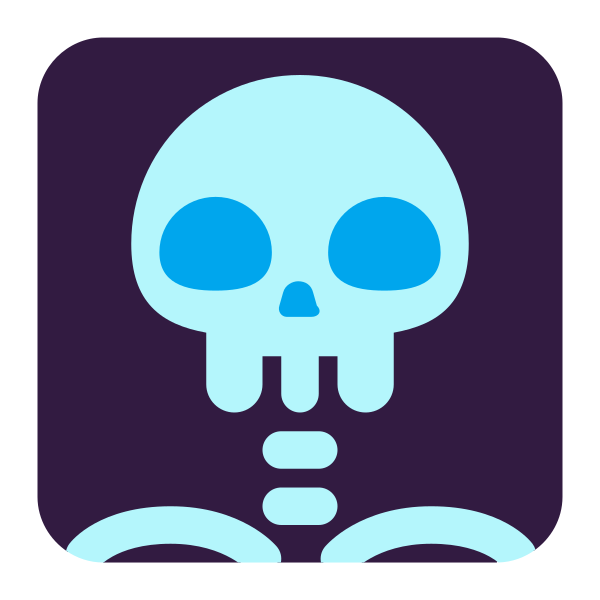 X Ray Flat Vector