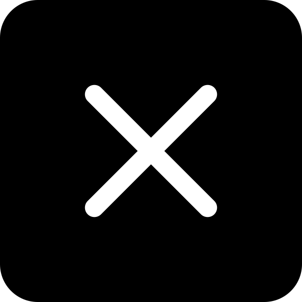 X Square Fill