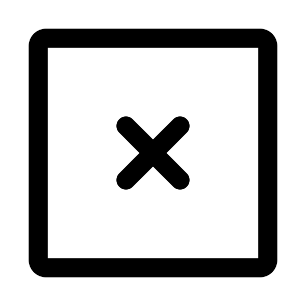 Xmark Square Vector