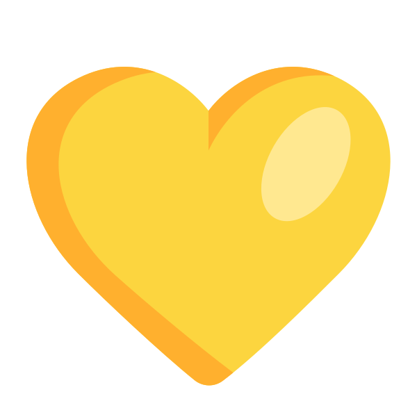 Yellow Heart Flat