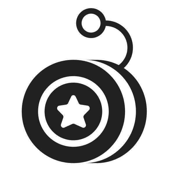 Yo Yo High Contrast Vector