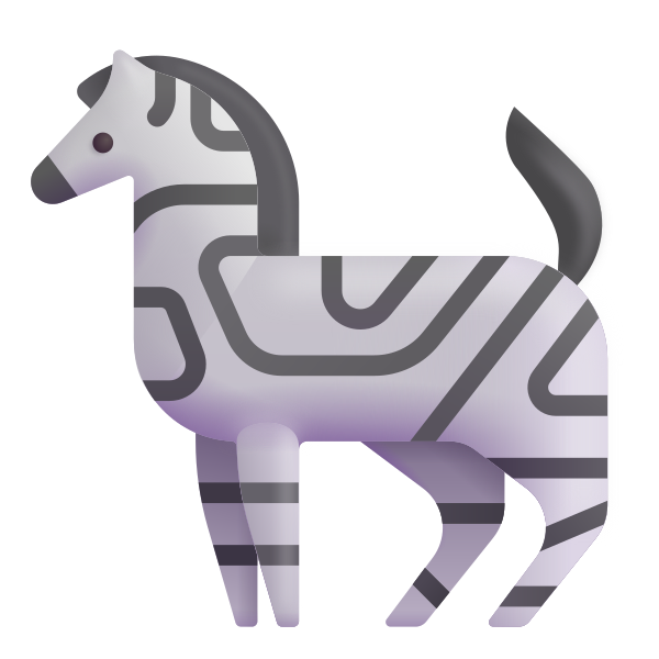 Zebra Color Vector