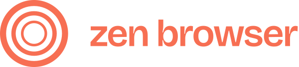 Zen Browser Wordmark Dark