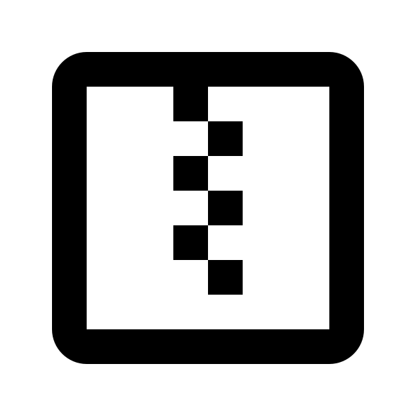 Zip Box Outline