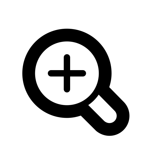Zoom In Outline Vector