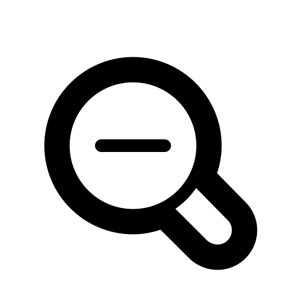 Zoom Out Outline Vector