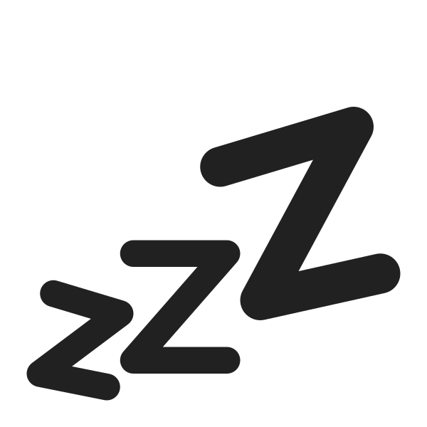 Zzz High Contrast Vector