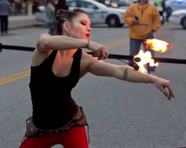 2016 Hollydazzle Newport News Virginia fire dance lady