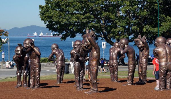 A-Maze ing -Laughter.English Bay Vancouver.