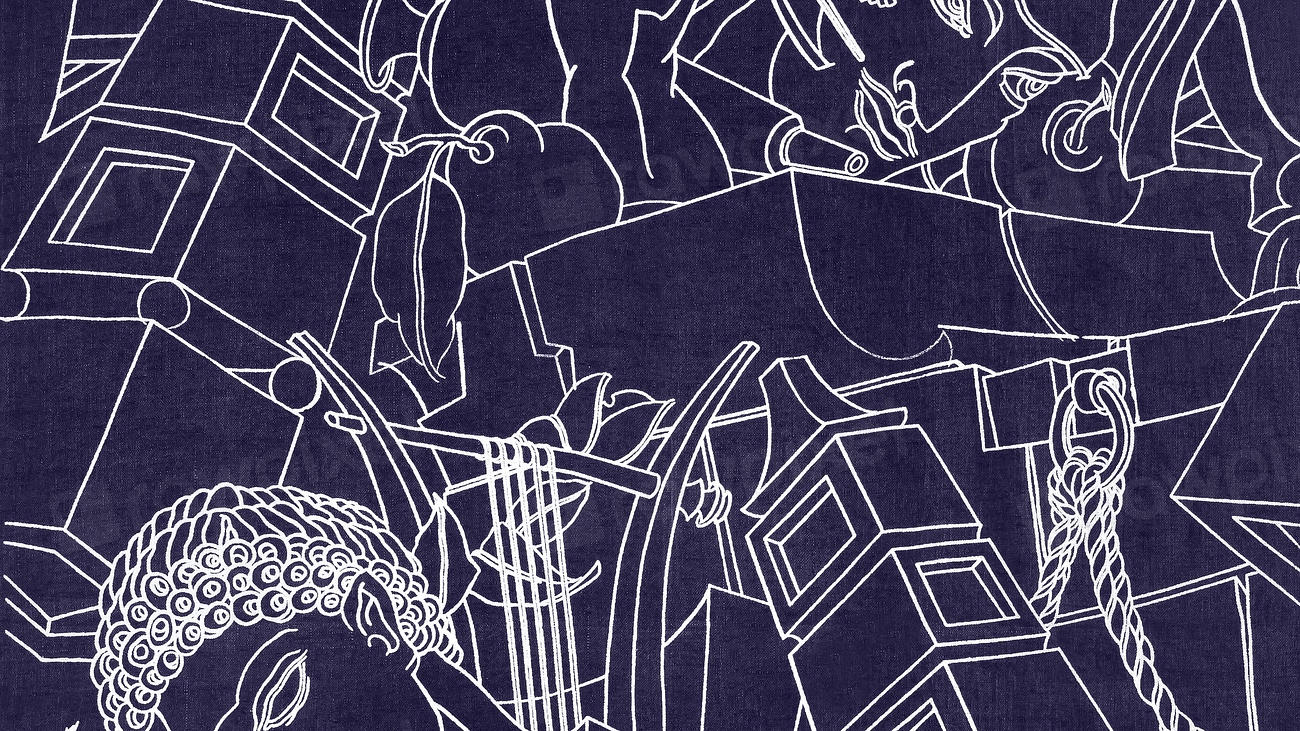Abstract religious line art desktop