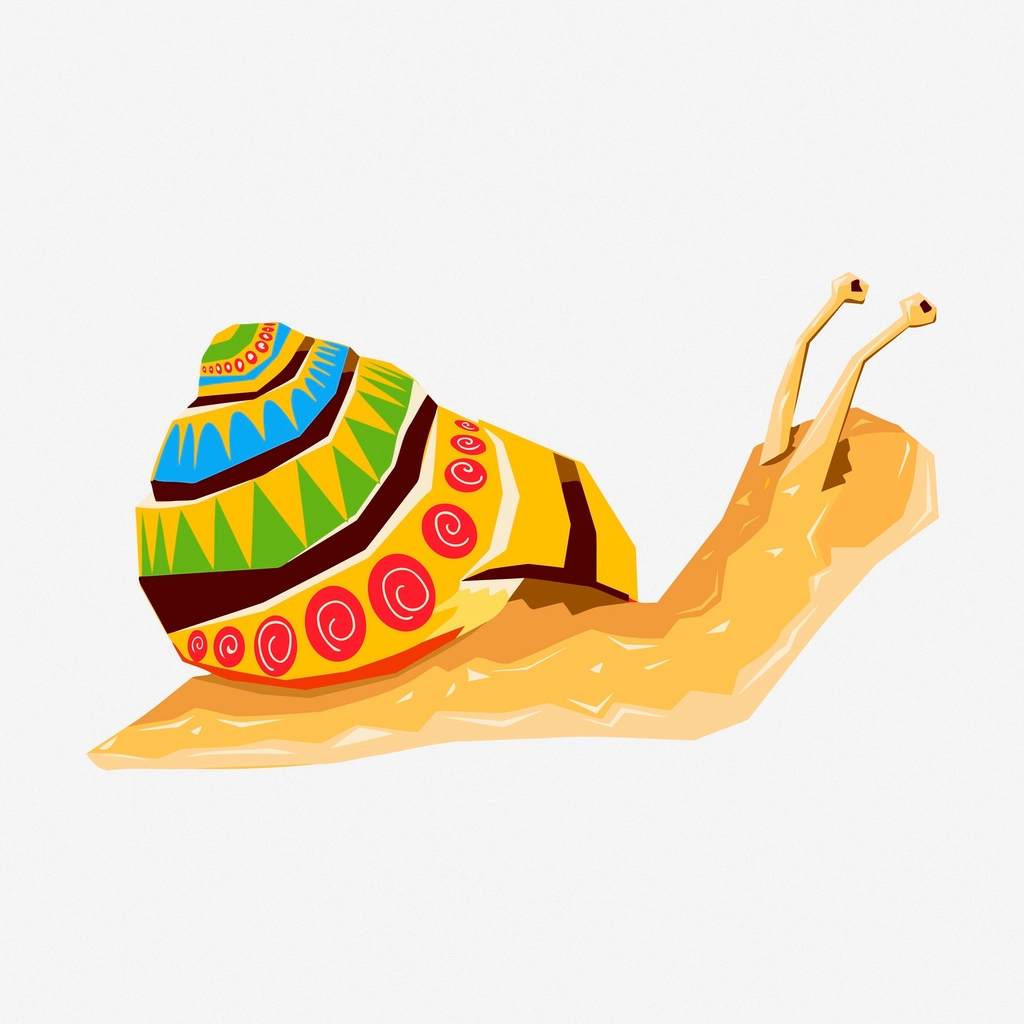 Abstract snail hand drawn illustration