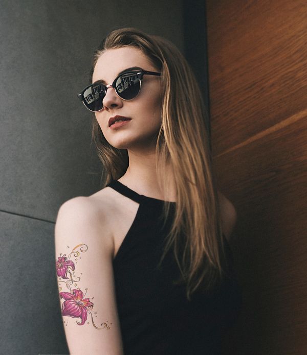 After 2 - How to Add Tattoo to a Person Arm in Photoshop - Applying Realistic Tattoos on the Body