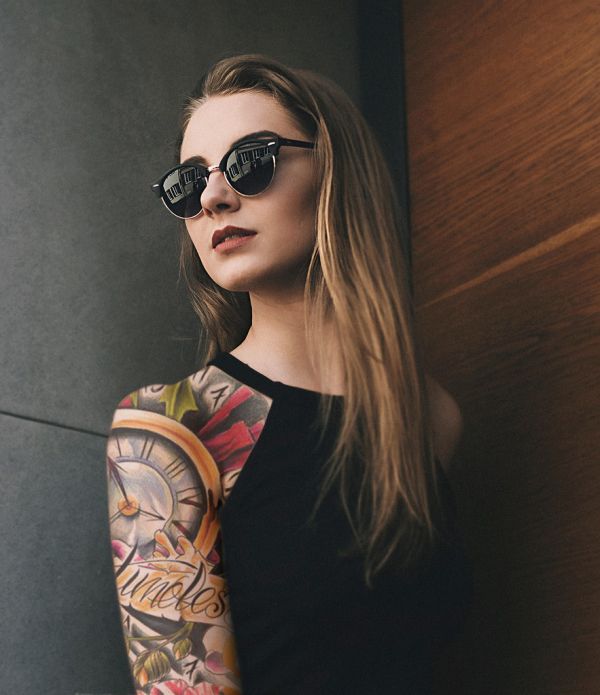 After - How to Add Tattoo to a Person Arm in Photoshop - Applying Realistic Tattoos on the Body