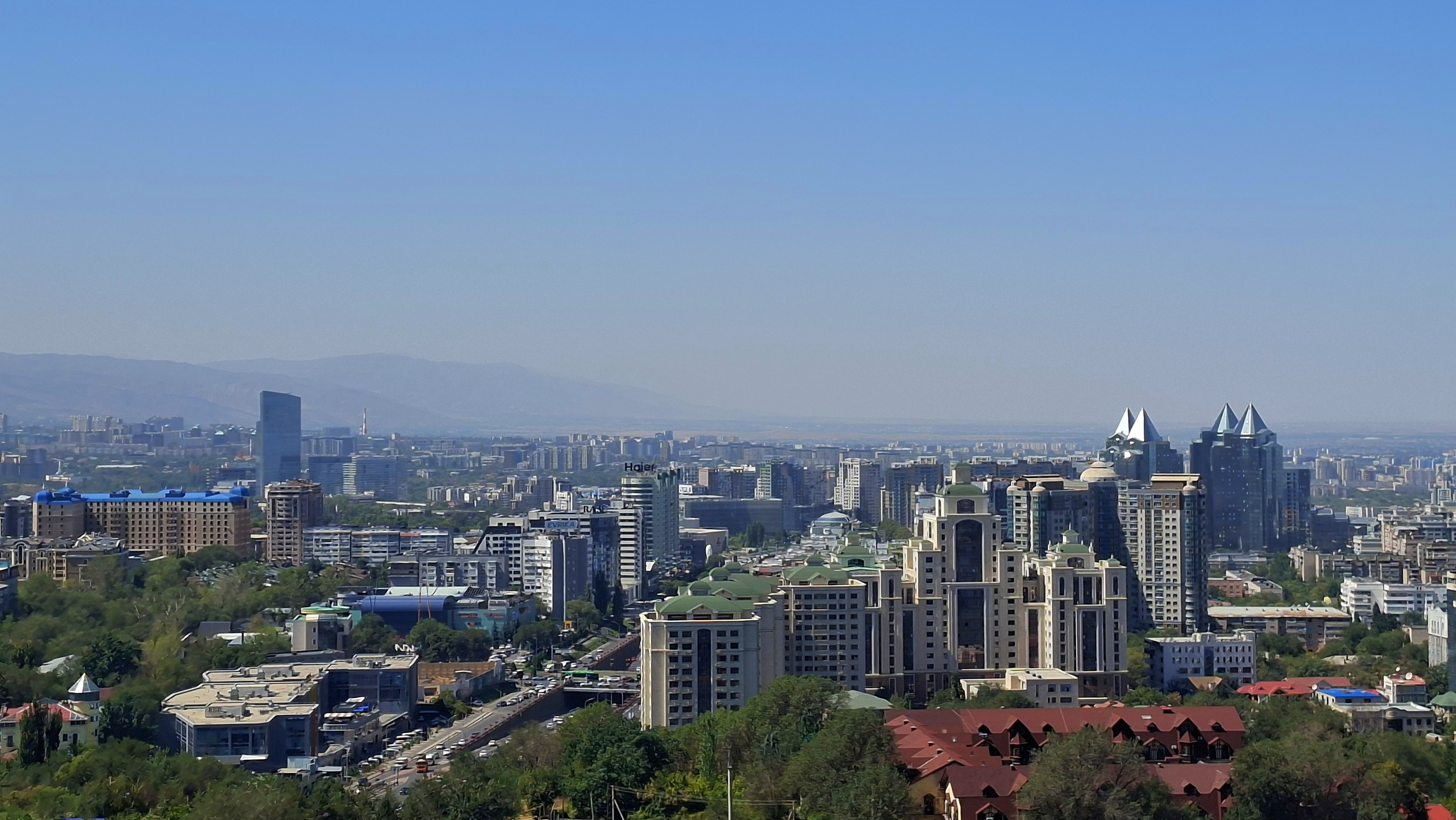 Almaty city skyline